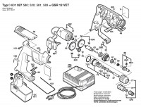 Bosch 0 601 927 580 Gsr 12 Vet Cordless Screw Driver 12 V / Eu Spare Parts